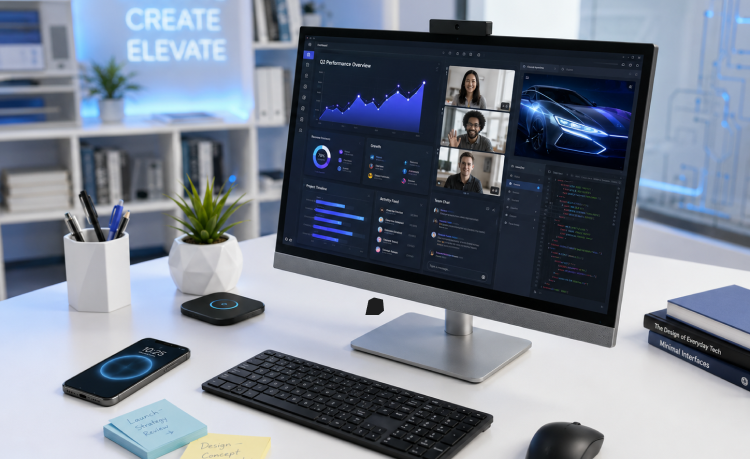How the EliteStudio 8 All-in-One G1i 23.8 inch Desktop AI PC Supports Modern Digital Workflows