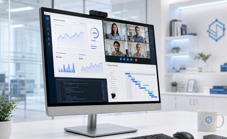 Why the EliteStudio 8 All-in-One G1i 23.8 inch Desktop AI PC Supports Connected Workspaces
